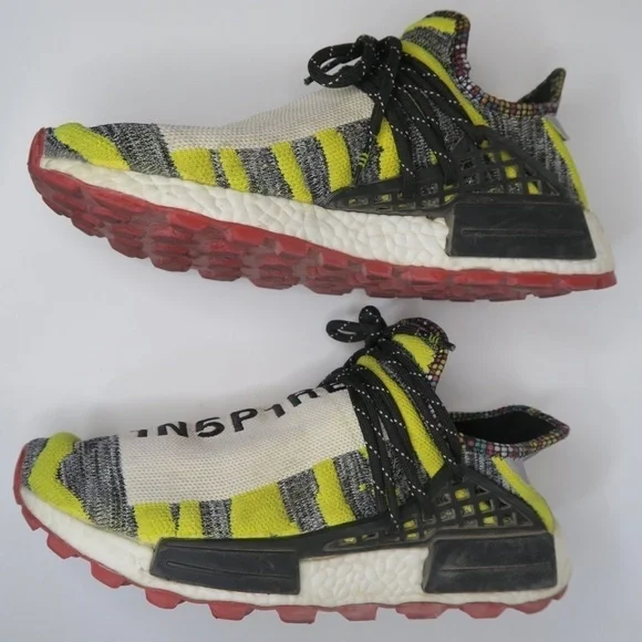 Adidas NMD Hu Pharrell‎ Solar Pack Red Sneakers Inspire Empower BB9527
